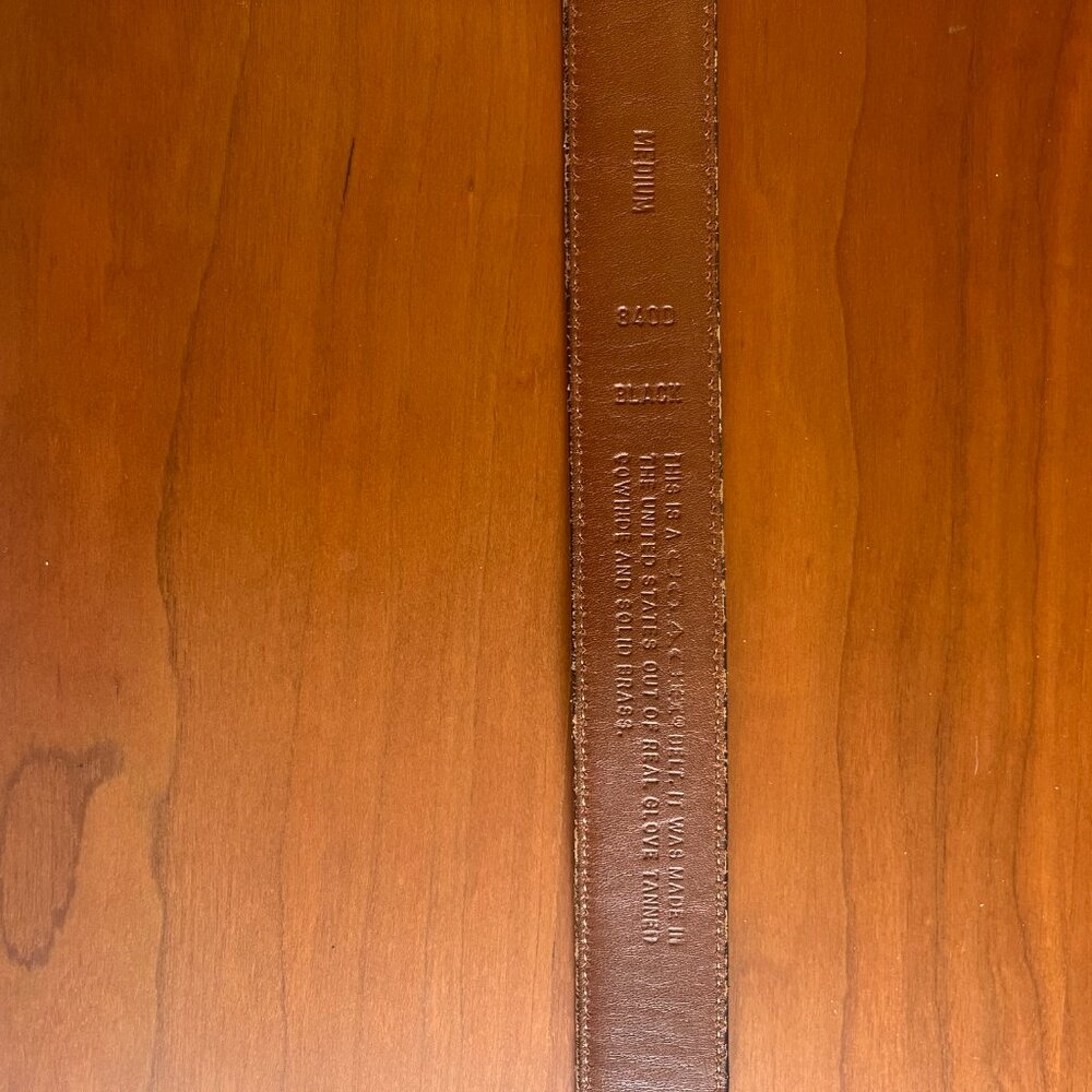 COACH black leather belt - Picture 2 of 2